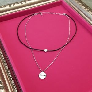 NEW S925 Double Tier Choker Sister Necklace